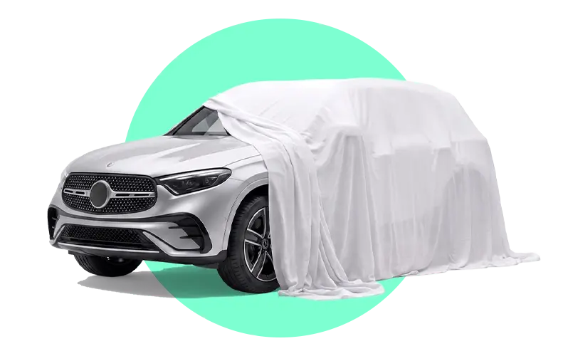 naujas automobilis be dradimo ir registracijos u=dengtas po skraiste